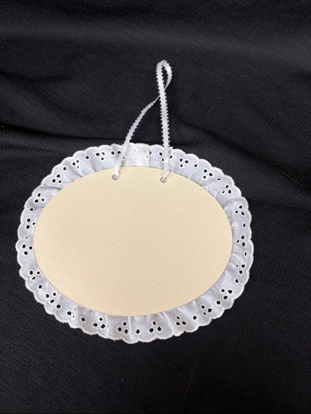 Do Not Disturb 'Honeymoon in Progress' Cross-Stitch door hanger - Picture 3 of 5